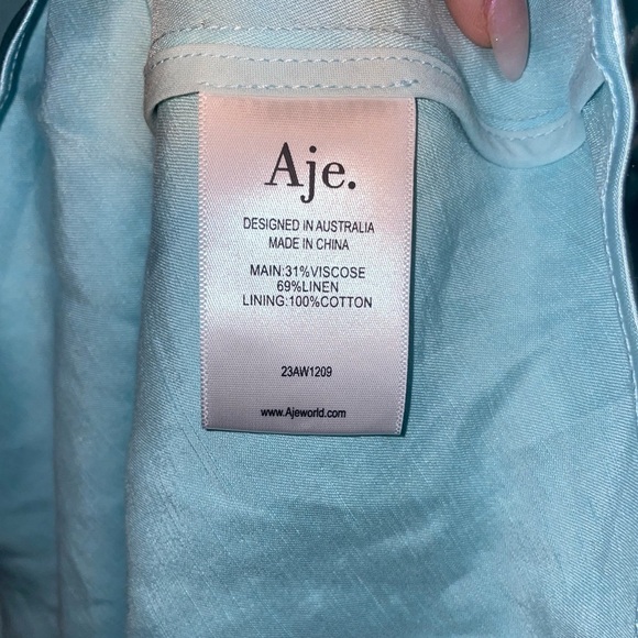 New! Aje. Moonglade Pierced Top in Spearmint Blue 🩵 size 10 NWT! - Picture 16 of 16